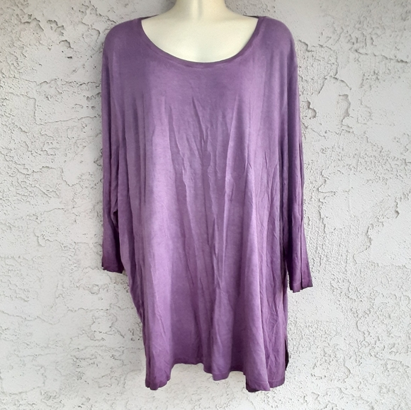 NORDSTROM RACK 3X Grape Brandy Women Blouse top - Picture 1 of 6